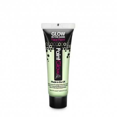 Peinture phosphorescente pour le corps orange - vert - translucide