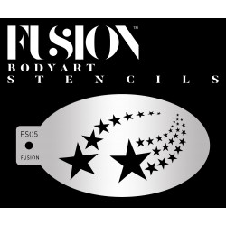 Pochoir de maquillage pluie d'étoiles Fusion