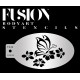 Chablon pour grimage papillons fleurs