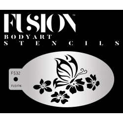 Chablon pour grimage papillons fleurs
