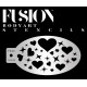 Chablon pour maquillage coeurs & étoiles