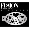 Chablon pour maquillage coeurs & étoiles