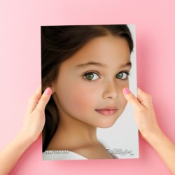 Planche d'entrainement pour le face painting profil pour gaucher