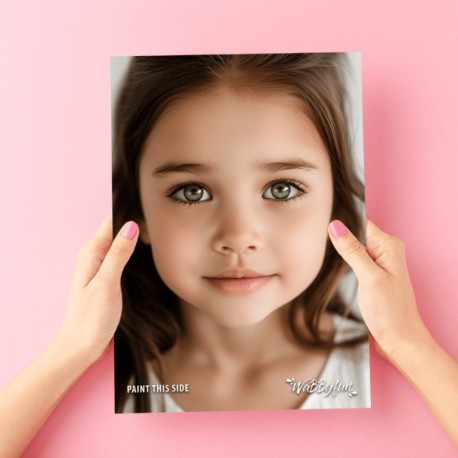 Planche visage pour s'exercer au maquillage marque Wabbyfun