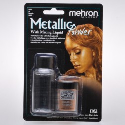 Poudre de paillettes Métalliques Or avec liquide de mélange Mehron