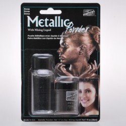 Metallic Powder Bronze avec Mixing liquid de Mehron