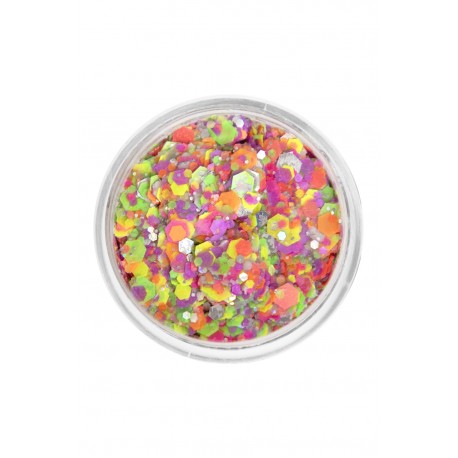 Paillettes neon pour maquillages FX ou soirées UV