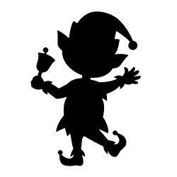 Pochoir pour tatouage Lutin de Noël n°814