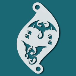 Pochoir pour Maquillage Enfant en plastique réutilisable