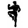 Kung Fu pochoir tatouage temporaire guerrier Ybody 44100