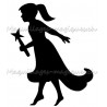 Fée princesse étoile pochoir tatouage temporaire Ybody 0800