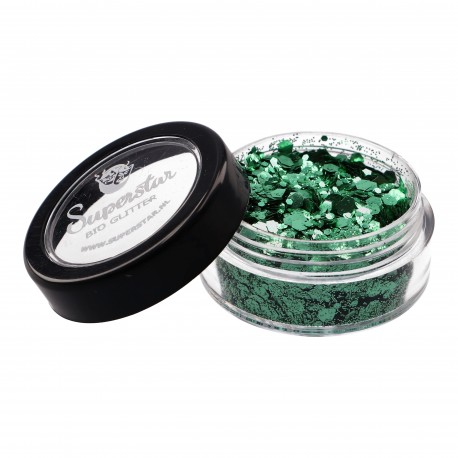 Paillettes mix cosmétiques biodégradables verte