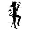 Diablesse pochoir tatouage temporaire Ybody 40600