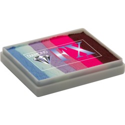 Rainbow cake multicolor - maquillage visage et corps