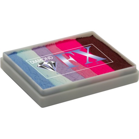 Rainbow cake multicolor - maquillage visage et corps