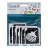 Pochoirs Tatouages Pailleté Licorne - Lot de 12 pièces stencils enfants