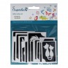 Pochoirs Tattoos Pailleté Animaux - Lot de 24 pièces stencils enfants