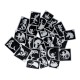 Stencils pour tatouages Paillettes fantaisie - Lot de 24 pièces stencils enfants