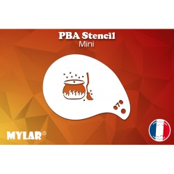 Pochoir maquillage Halloween Chaudron - PBA stencils