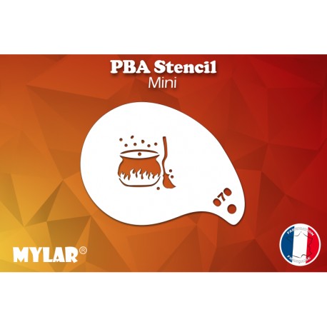 Pochoir maquillage Halloween Chaudron - PBA stencils