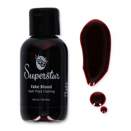 Faux sang Halloween épais foncé effet coagulé 50ml - Superstar