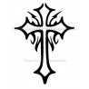 Croix Gothique pochoir tatouage temporaire Ybody 58000