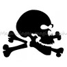 Tête de mort skull pochoir tatouage temporaire Ybody  51200