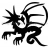 Dragon soleil pochoir tatouage temporaire Ybody13400