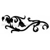 Fleur pompom pochoir tatouage temporaire Ybody  2500EX