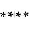 Fleur mini pochoir tatouage temporaire Tiny Ybody 8406EX