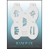 Pochoir maquillage chevalier réutilisable set Bam-Pax 3002 