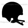 Casque hockey pochoir tatouage ephemere noir Ybody