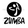 Zumba pochoir pour le tatouage temporaire éphémère à paillettes