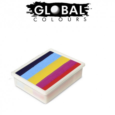 Global Colours Leanne's Rainbow 10g recharge fun stroke palette
