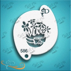 Pochoir de Pâques Cracked Egg de Diva Stencils-586