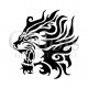 Lion tribal n°1003 pochoir pour tatouage temporaire