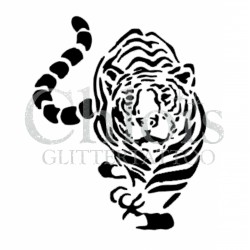 Tigre fier n°1005 pochoir pour tatouage temporaire
