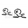 Duo de Canaris n° 1803 pochoir chloïs Glittertattoo pour tatouage temporaire