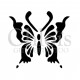 Papillon Suzy n°2001 pochoir pour tatouage temporaire