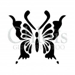 Papillon Suzy n°2001 pochoir pour tatouage temporaire