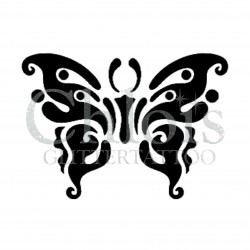 Papillon Dani n°2010 pochoir pour tatouage temporaire