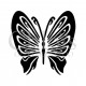Papillon Saskia n°2015 pochoir pour tatouage temporaire