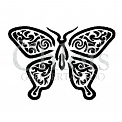 Papillon Willy n°2020 pochoir pour tatouage temporaire
