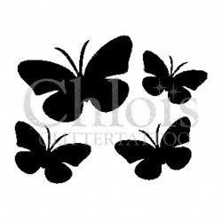 Papillons n°2022 pochoir pour tatouage temporaire