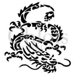 Dragon Chinois n°2500 tatouage temporaire
