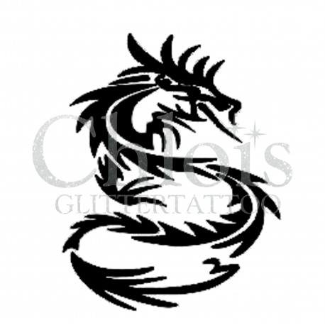 Dragon Plume n°2505 tatouage temporaire
