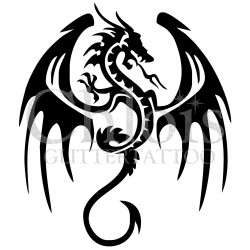 Dragon Ty n°2511 tatouage temporaire