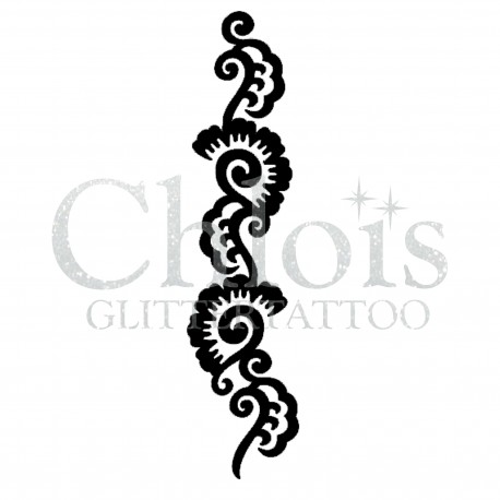 Henna Flower n° 3006 pochoir pour tatouage temporaire