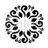 Fleur Mandala n° 3009 pochoir pour tatouage temporaire