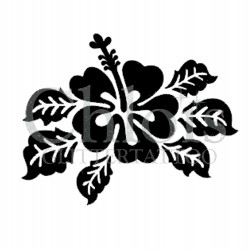 Hibiscus Leaf n° 3015 pochoir pour tatouage temporaire
